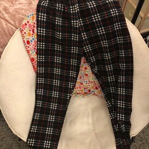 Plaid print Leggins
